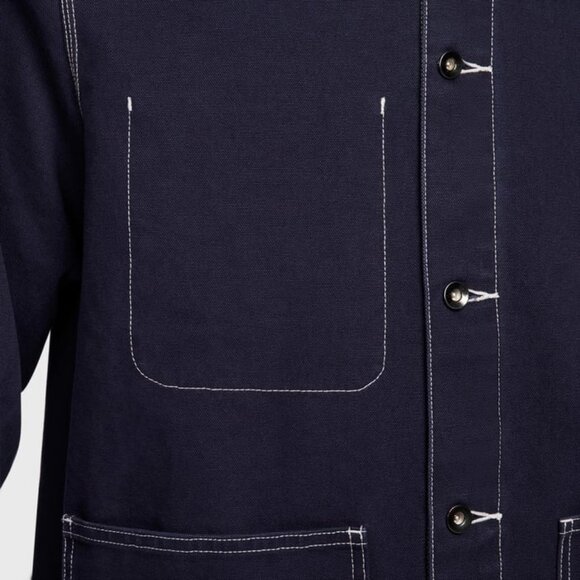 Nike Life Canvas Chore Jacket Obsidian Blue Utility Men's Sz XLT FN0356-451 - Picture 4 of 8